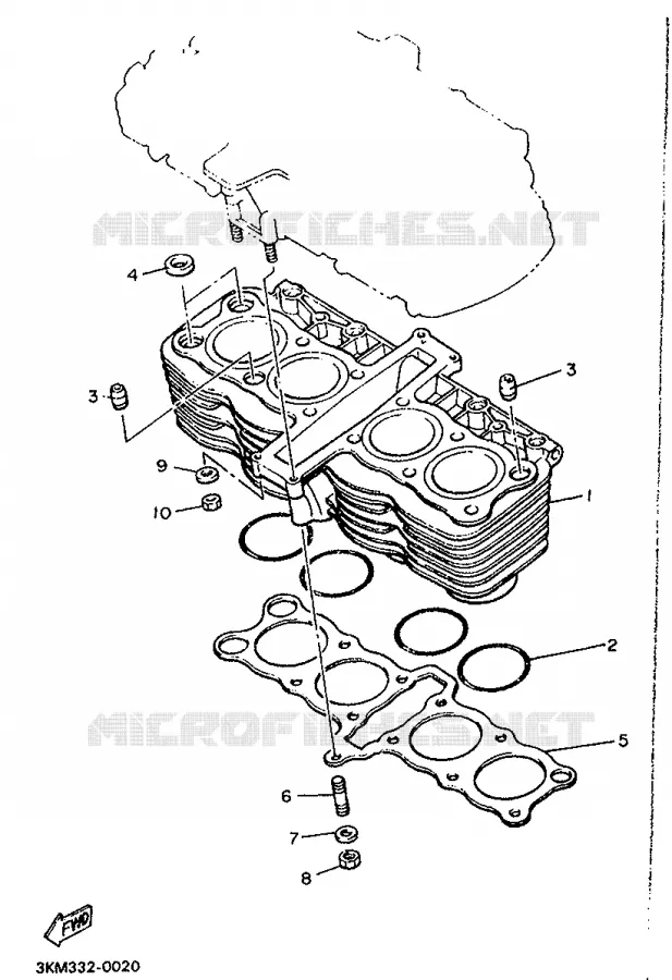 CILINDERKOP Yamaha MOTO 600 1991 XJ  XJ600