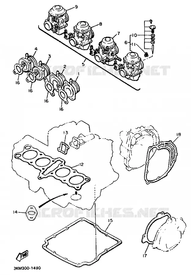 ALTERNATIEF MOTOR  Yamaha MOTO 600 1991 XJ  XJ600