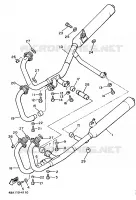 UITLAAT voor Yamaha XJ600 (37KW) 1986