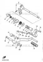 SCHAKEL STANG / PEDAAL voor Yamaha XJ600 (37KW) 1986