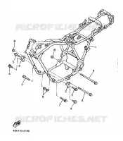 FRAME voor Yamaha XJ600 (37KW) 1986