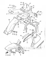 SPATBORD voor Yamaha XJ600 (37KW) 1986
