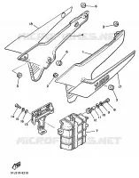 ZIJKUIPDEEL voor Yamaha XJ600 (37KW) 1986