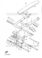 ACHTERBRUG voor Yamaha XJ600 (37KW) 1986