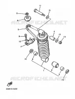 ACHTER SCHOKBREKER voor Yamaha XJ600 (37KW) 1986