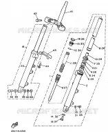VOORVORK voor Yamaha XJ600 (37KW) 1986