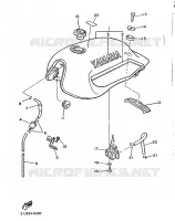 BENZINE TANK voor Yamaha XJ600 (37KW) 1986