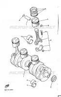 KRUKAS / ZUIGER voor Yamaha XJ600 (37KW) 1986