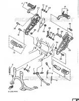 STANDAARD / VOETSTEUN voor Yamaha XJ600 (37KW) 1986