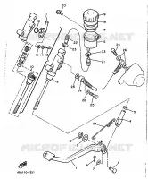 REMPOMP ACHTER voor Yamaha XJ600 (37KW) 1986