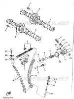 NOKKENAS / KETTING voor Yamaha XJ600 (37KW) 1986