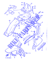 SPATBORD voor Yamaha XJ600 (54KW) 1986