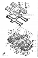 CILINDERKOP voor Yamaha XJ600H (53KW) 1989