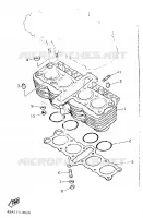 CILINDER voor Yamaha XJ600H (53KW) 1989