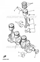 KRUKAS / ZUIGER voor Yamaha XJ600H (53KW) 1989
