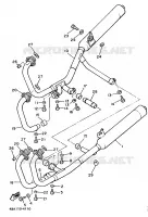 UITLAAT voor Yamaha XJ600H (53KW) 1989