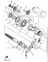 STARTMOTOR KOPPELINGS voor Yamaha XJ600H (53KW) 1989