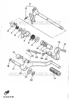 SCHAKEL PEDAAL voor Yamaha XJ600H (53KW) 1989