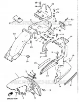 SPATBORD voor Yamaha XJ600H (53KW) 1989