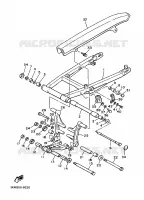 ACHTER SCHOKBREKER voor Yamaha XJ600H (53KW) 1989