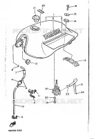 BENZINE TANK voor Yamaha XJ600H (53KW) 1989