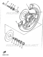 VOORWIEL voor Yamaha XJ600H (53KW) 1989