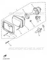 KOPLAMP voor Yamaha XJ600H (53KW) 1989