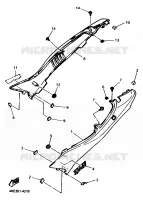 ZIJKUIPDEEL voor Yamaha XJ600N 1994