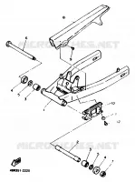 ACHTERBRUG voor Yamaha XJ600N 1994