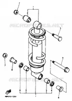 ACHTER SCHOKBREKER voor Yamaha XJ600N 1994