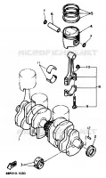 KRUKAS / ZUIGER voor Yamaha XJ600N 1994