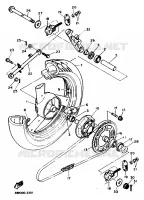 ACHTERWIEL voor Yamaha XJ600N 1994