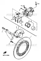 REMKLAUW ACHTER voor Yamaha XJ600N 1994