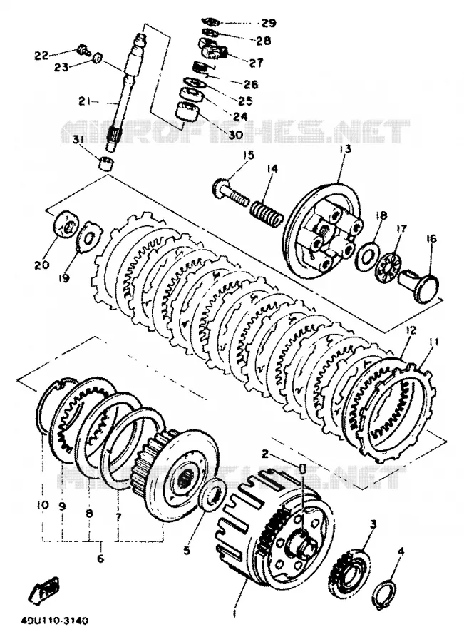 STARTMOTOR KOPPELINGS Yamaha MOTO 600 1994 XJN  XJ600N