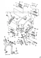 STANDAARD / VOETSTEUN voor Yamaha XJ600N 1996