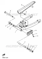 ACHTERBRUG voor Yamaha XJ600N 1996
