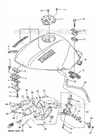 BENZINE TANK voor Yamaha XJ600N 1996