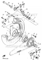 ACHTERWIEL voor Yamaha XJ600N 1996