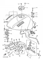 BENZINE TANK voor Yamaha XJ600N 1997