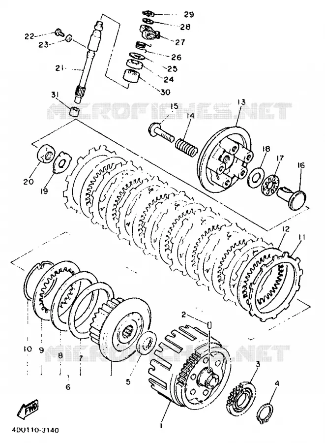 STARTMOTOR KOPPELINGS Yamaha MOTO 600 1998 XJN  XJ600N
