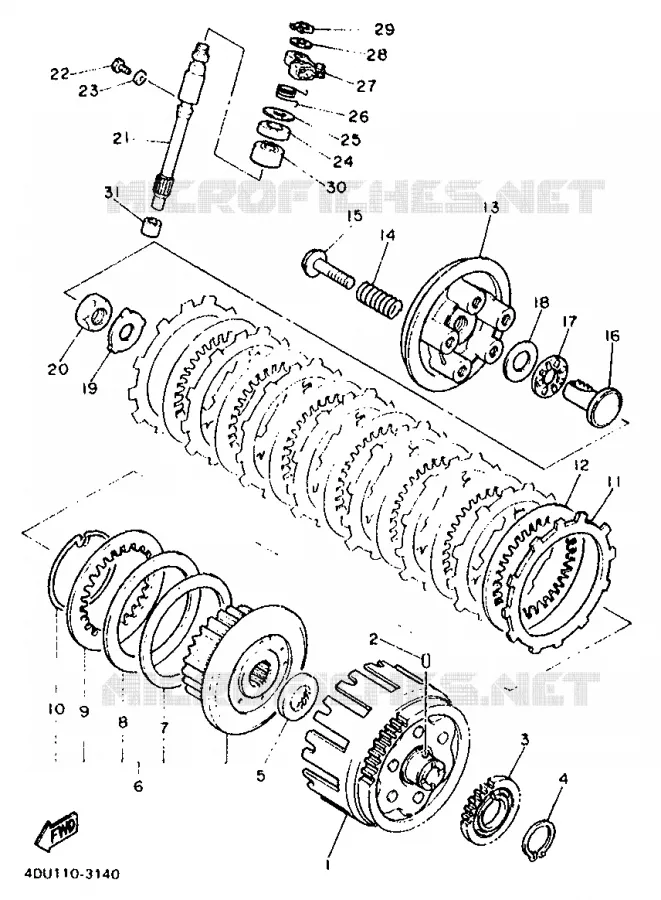 STARTMOTOR KOPPELINGS Yamaha MOTO 600 1998 XJN  XJ600N