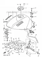 BENZINE TANK voor Yamaha XJ600N 1998