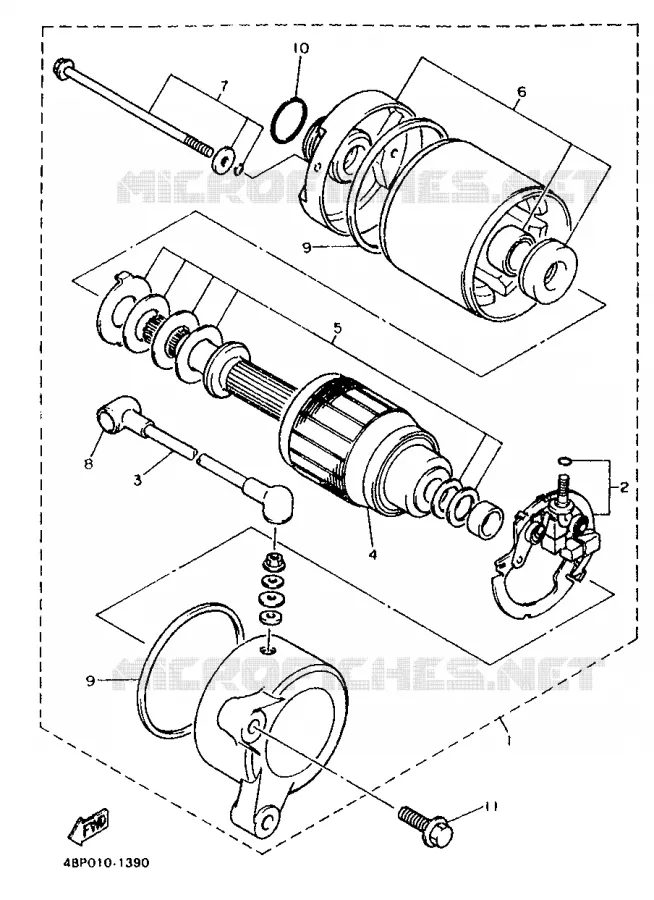 STARTMOTOR Yamaha MOTO 600 1998 XJN  XJ600N