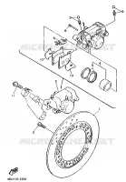 REMKLAUW ACHTER voor Yamaha XJ600N 1999