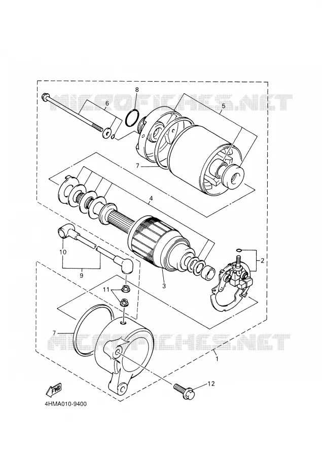 STARTMOTOR Yamaha MOTO 600 2001 XJN  XJ600N