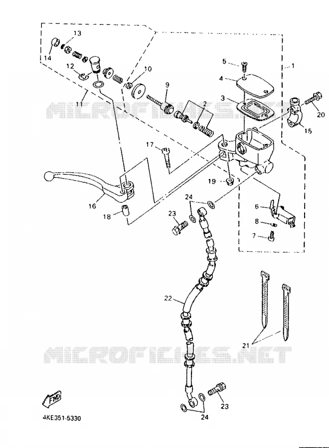 POMP VOOR Yamaha MOTO 600 1995 XJN  XJ600N (37KW)