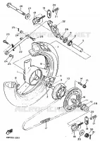ACHTERWIEL voor Yamaha XJ600N (37KW) 1996