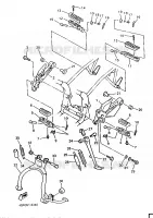 STANDAARD / VOETSTEUN voor Yamaha XJ600N (37KW) 1996