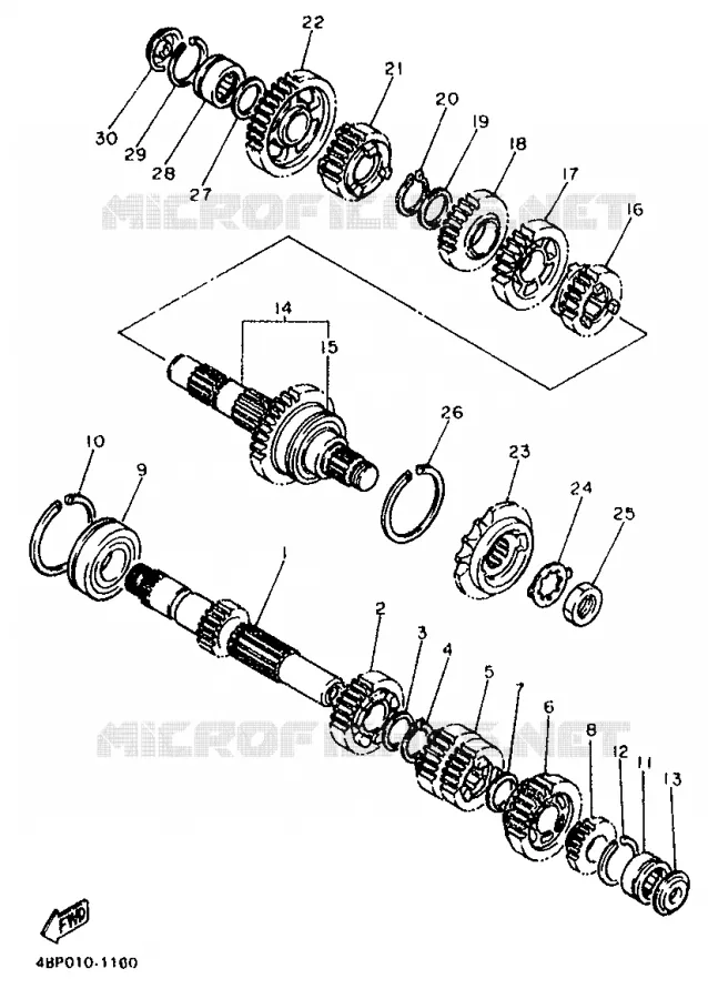 SCHAKEL PEDAAL Yamaha MOTO 600 1992 XJS DIVERSION  XJ600S