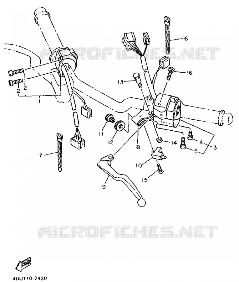 STUURSCHAKELAAR / HEVEL Yamaha MOTO 600 1994 XJS DIVERSION  XJ600S